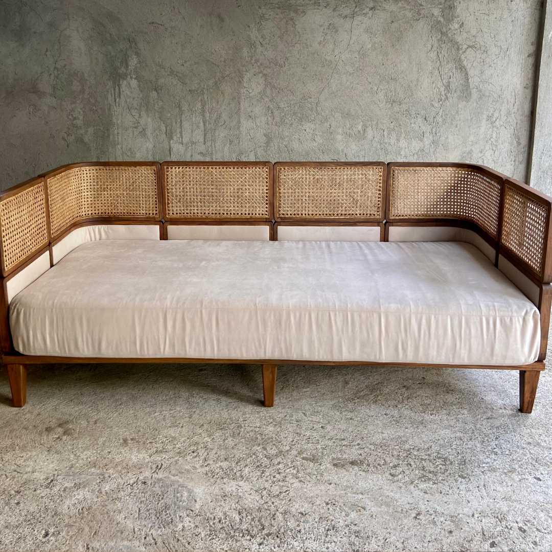 Rattan Accent Sofa
