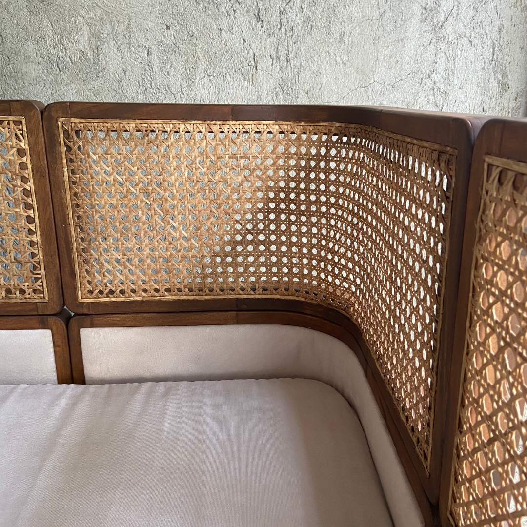 Rattan Accent Sofa