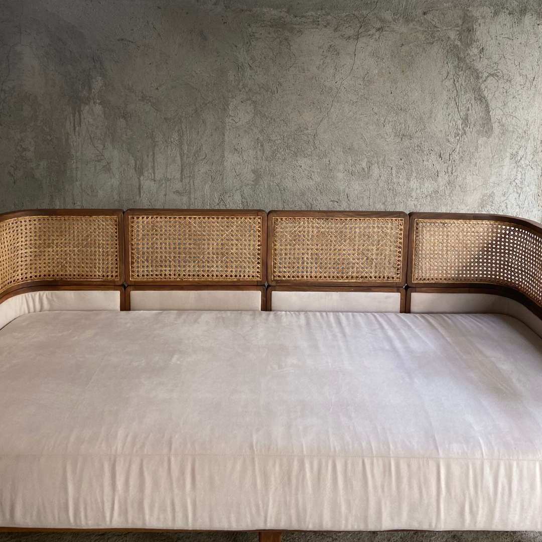 Rattan Accent Sofa