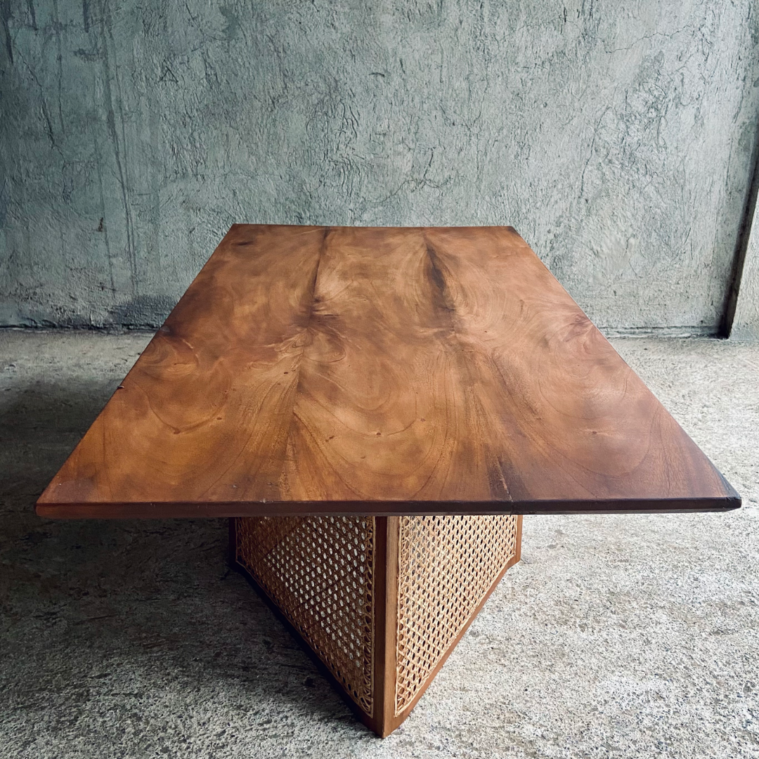 Rattan Accent Center Table