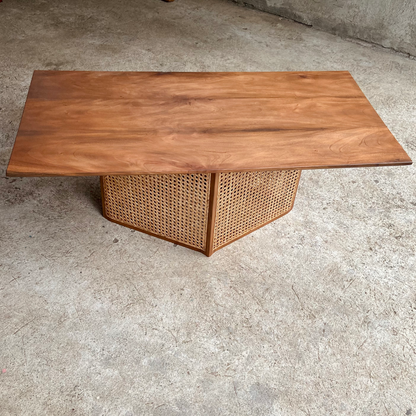 Rattan Accent Center Table